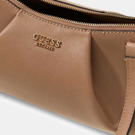 Guess Amorette Hobo Satchel Bag with Removable Strap Beige