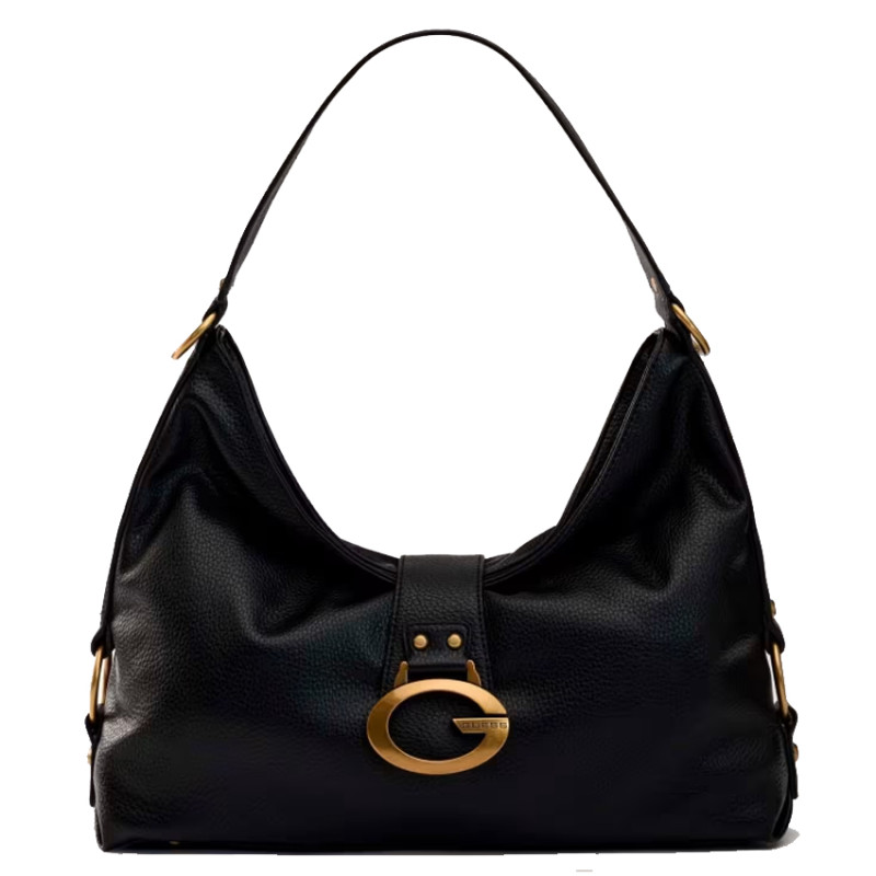 Guess Camden Large Shoulder Bag Faux Leather Black