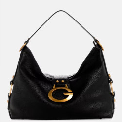 Guess Camden Medium Shoulder Bag Faux Leather Black