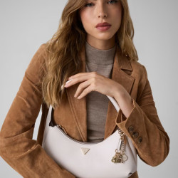 Guess Gilda Sac Hobo OFF White porté