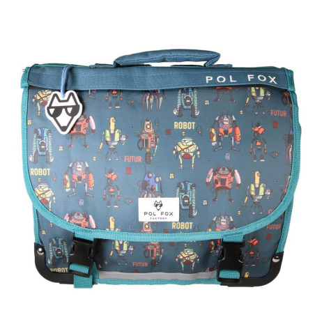 Pol Fox Cartable Reversible 35cm Robot reversible face