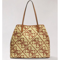 Guess Kirsten Shopping Bag and Removable Zippered Pocket 2-in-1 Nat...