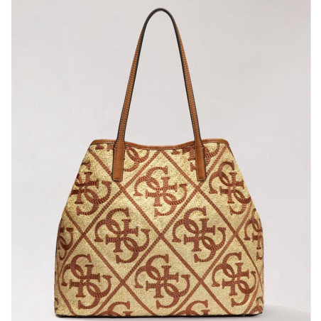 Guess Kirsten Shopping Bag and Removable Zippered Pocket 2-in-1 Nat...