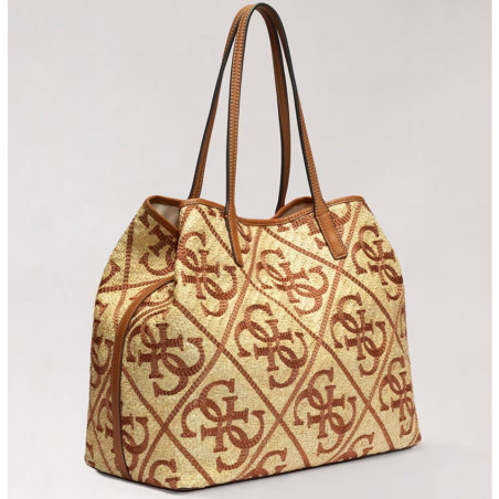 Guess Kirsten Shopping Bag and Removable Zippered Pocket 2-in-1 Nat...