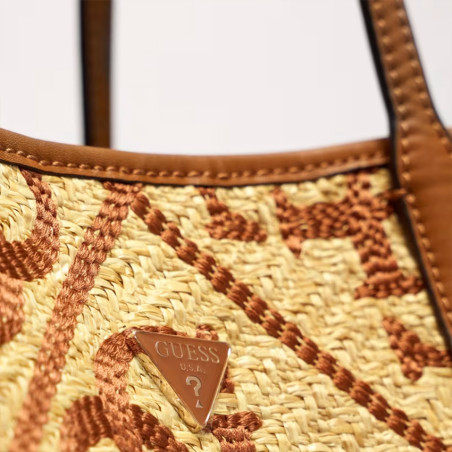 Guess Kirsten Shopping Bag and Removable Zippered Pocket 2-in-1 Nat...