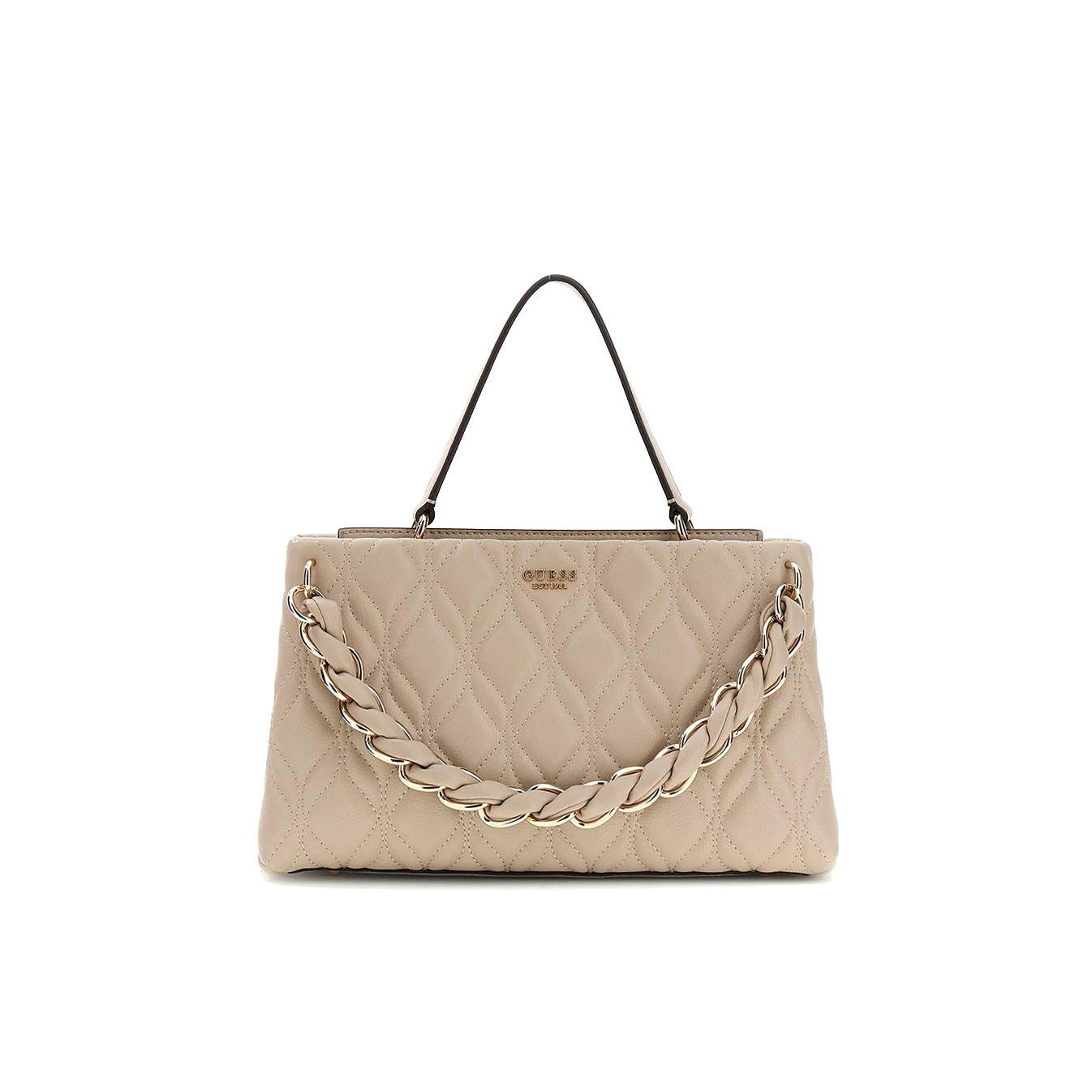 Guess Maxine Matelassé Light Taupe Handbag