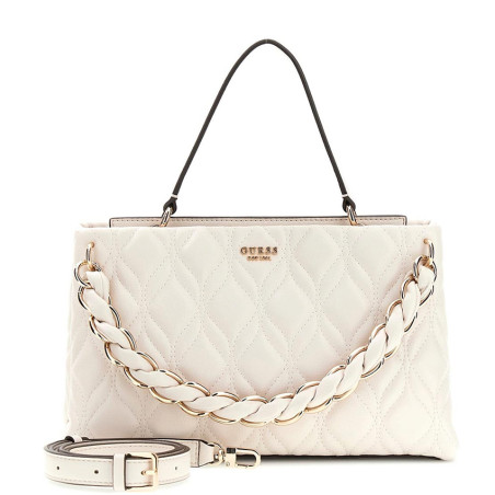 Guess Maxine Off-White Quilted Handbag