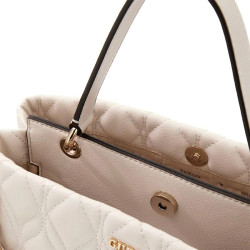 Guess Maxine Off-White Quilted Handbag