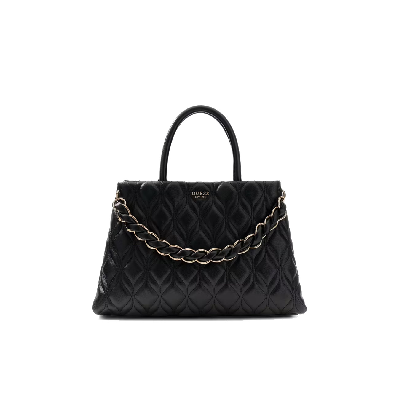 Guess Maxine Grand Matelassé Black Handbag