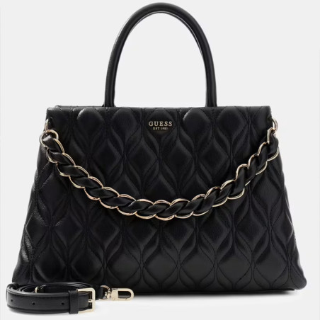 Guess Maxine Grand Matelassé Black Handbag
