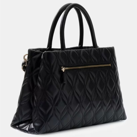 Guess Maxine Grand Matelassé Black Handbag