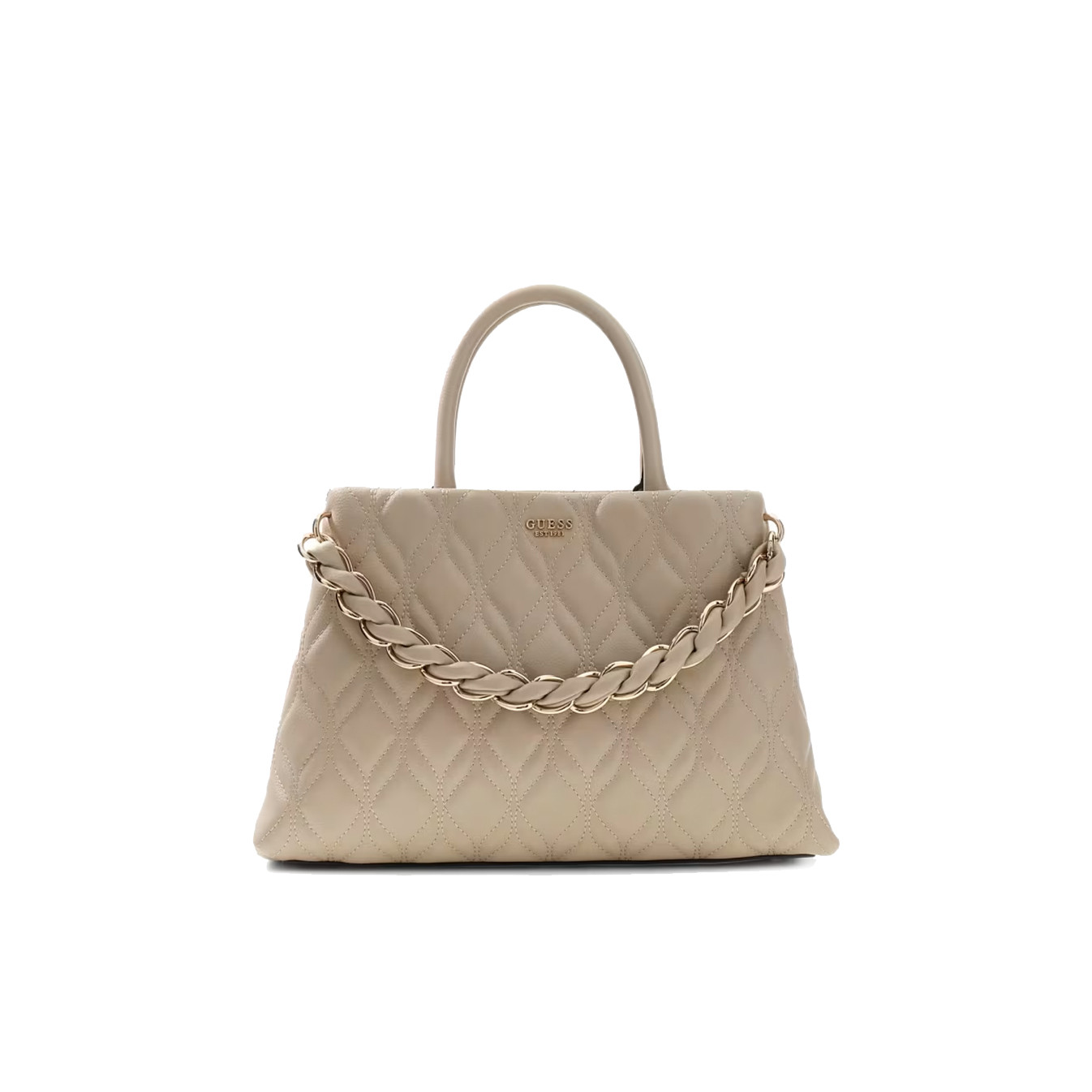 Guess Maxine Grand Sac A Main Matelassé Light Taupe