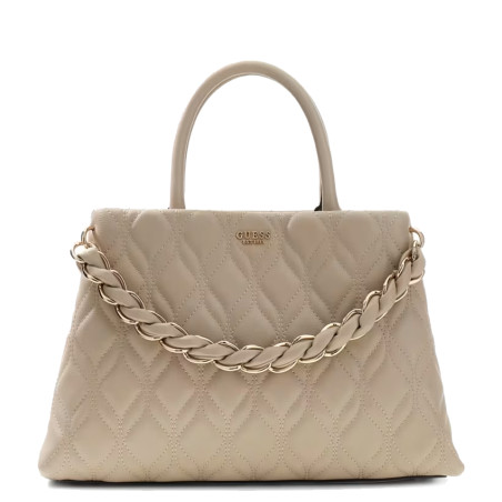 Guess Maxine Grand Sac A Main Matelassé Light Taupe