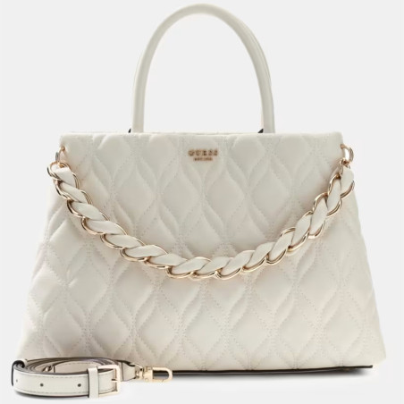 Guess Maxine Grand Matelassé Off White Handbag