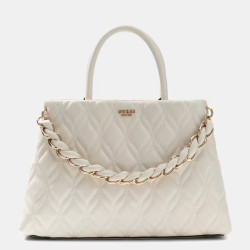 Guess Maxine Grand Matelassé Off White Handbag