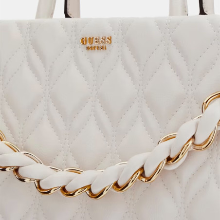 Guess Maxine Grand Matelassé Off White Handbag