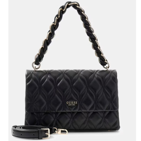 Guess Maxine Shoulder Bag Quilted Black