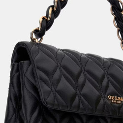 Guess Maxine Shoulder Bag Quilted Black
