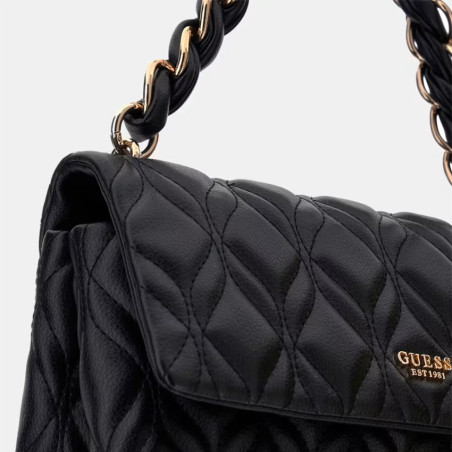 Guess Maxine Shoulder Bag Quilted Black