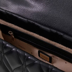 Guess Maxine Shoulder Bag Quilted Black