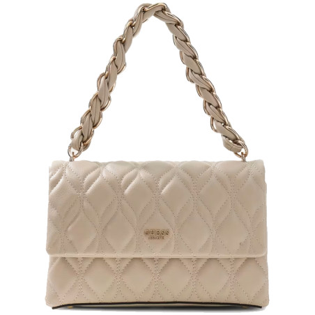 Guess Maxine Shoulder Bag Quilted Light Taupe