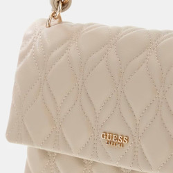 Guess Maxine Shoulder Bag Quilted Light Taupe