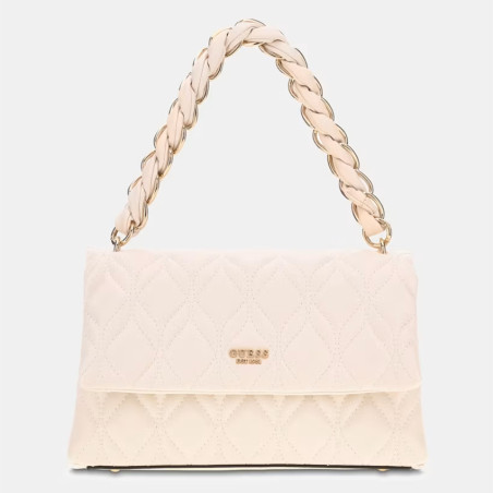 Guess Maxine Sac Porté Epaule Matelassé Off White face