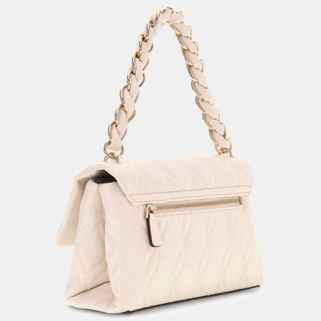 Guess Maxine Shoulder Bag Quilted Off White