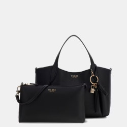 Guess Melody Sac Shopping et Pochette 2 en 1 Black pochette