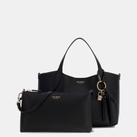 Guess Melody Shopping Bag and Detachable Pouch 2-in-1 Black