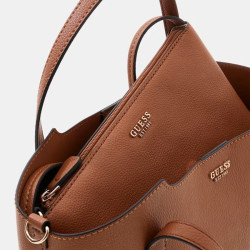 Guess Melody Shopping Bag and Detachable Pouch 2-in-1 Caramel