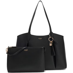 Guess Melody Large Shopping Bag and Detachable Pouch 2-in-1 Black