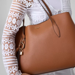 Guess Melody Large Shopping Bag and 2-in-1 Pouch Caramel