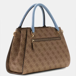 Guess Noelle II Handbag Logo 4G LLU Brown Multi