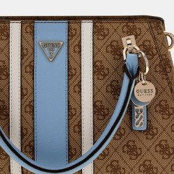 Guess Noelle II Handbag Logo 4G LLU Brown Multi