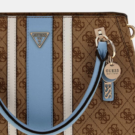 Guess Noelle II Handbag Logo 4G LLU Brown Multi