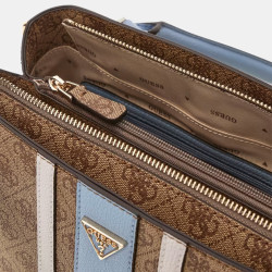 Guess Noelle II Handbag Logo 4G LLU Brown Multi
