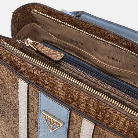 Guess Noelle II Handbag Logo 4G LLU Brown Multi