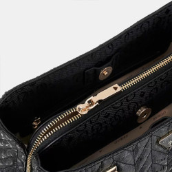 Guess Stacey Quilted Black Handbag