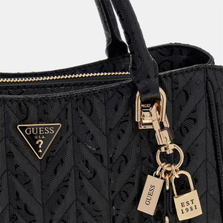 Guess Stacey Quilted Black Handbag