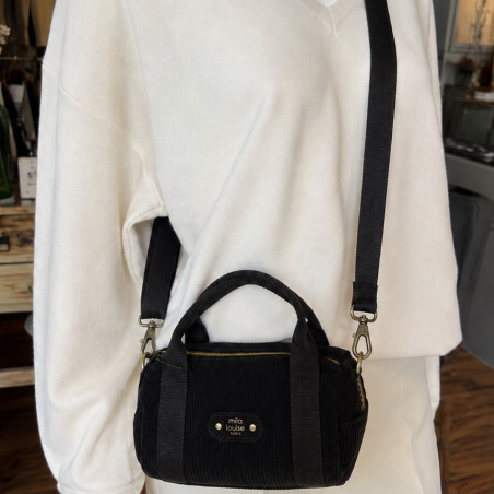Mila Louise Prudy BEE VFR2 Petit Sac Porté Travers Brun Dark