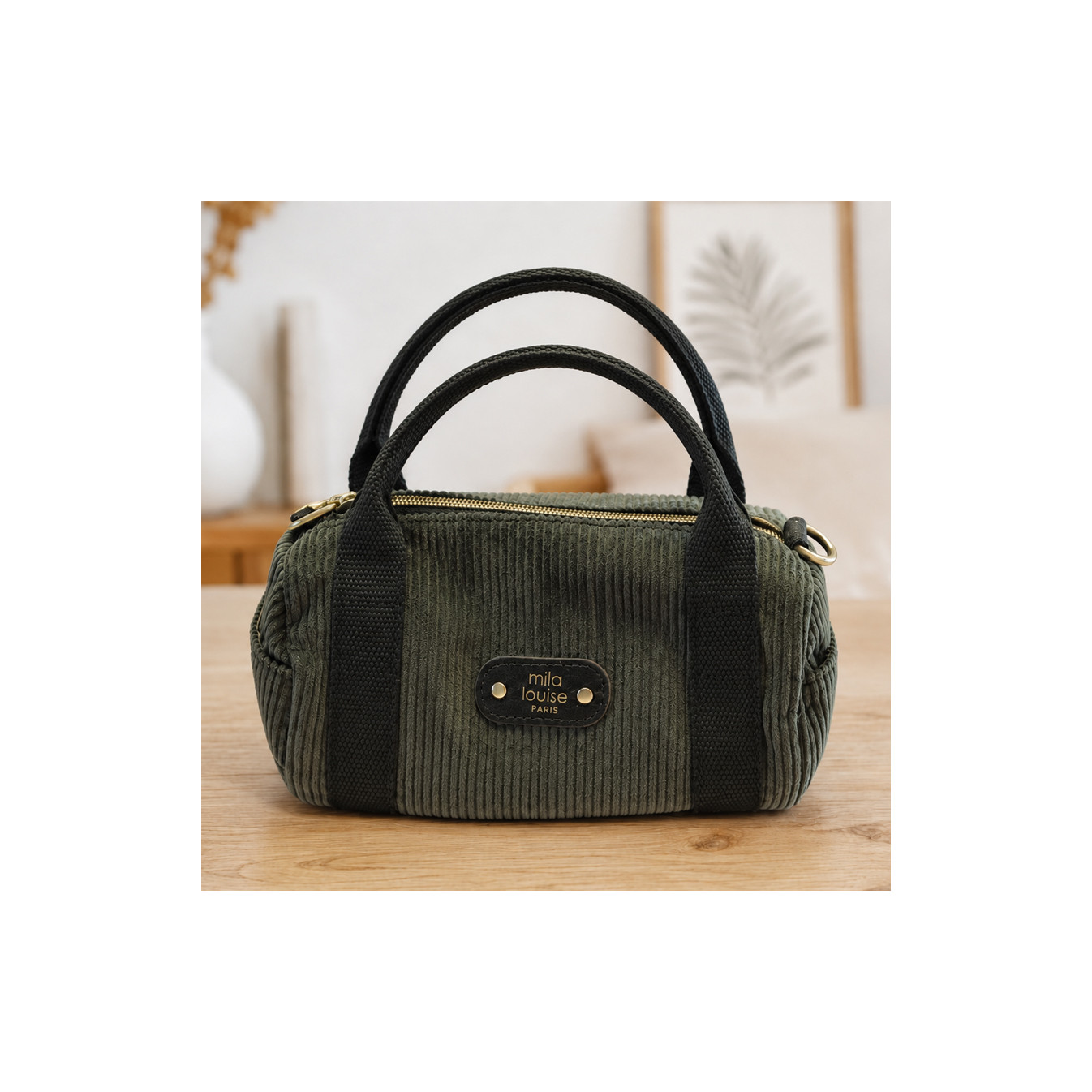 Mila Louise BEE VFR2 Crossbody Mini Bag Kaki Dark