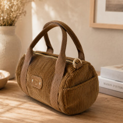 Mila Louise BEE VFR2 Petit Sac Porté Travers Ocre Dark côté