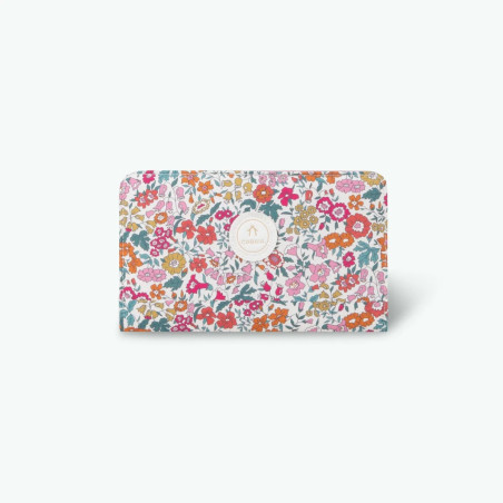 Cabaïa Wallet Large Grand Portefeuille Et Compagnon Liberty Emma & Amelia face