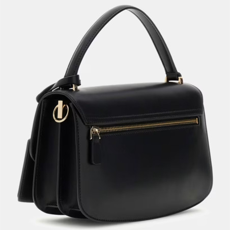 Guess Audrey Black Faux Leather Handbag