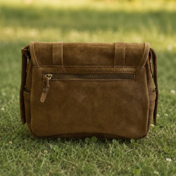 Mila Louise Bess 1V Crossbody Bag with Stud Details in Ocre Dark Le...