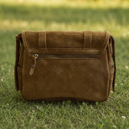 Mila Louise Bess 1V Crossbody Bag with Stud Details in Ocre Dark Le...