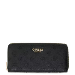 Guess Ella Logo Zippered Companion Black Logo