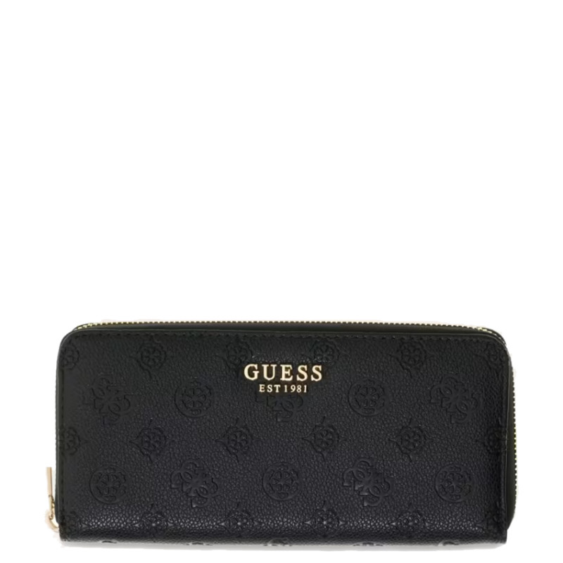 Guess Ella Logo Compagnon Zippé Black Logo