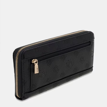 Guess Ella Logo Zippered Companion Black Logo